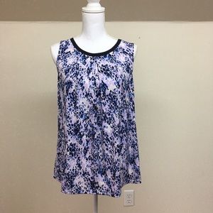 Ellen Tracy Sleeveless blouse,size Large